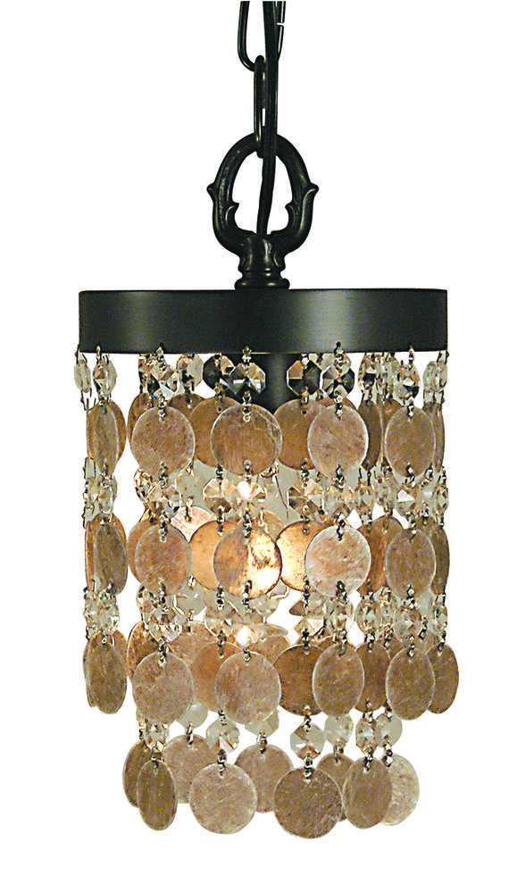 1-Light Antique Brass Naomi Pendant