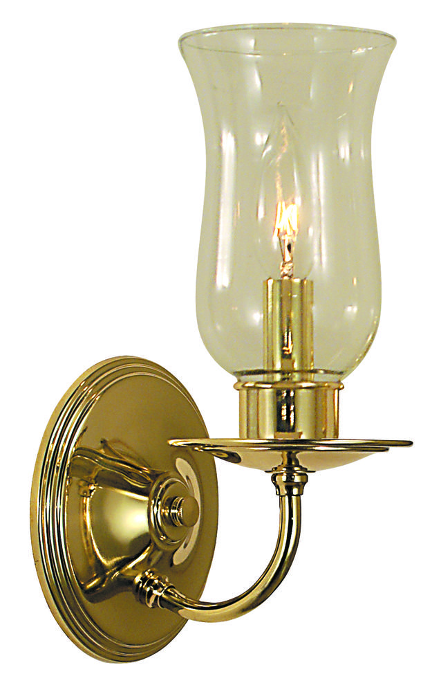 1-Light Polished Brass Jamestown Sconce