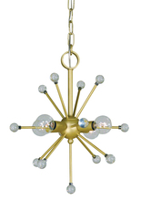 Framburg 3084 PN - 4-Light Polished Nickel Supernove Chandelier