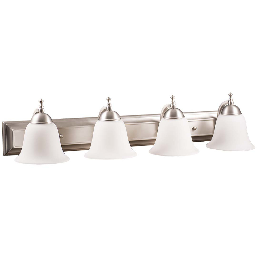 Dallas 4-Light White Glass Vanity - NK