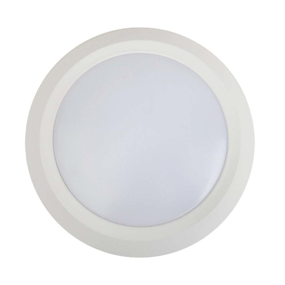 White 5/6" LED Disk Light - 15W - 3000K Dimmable