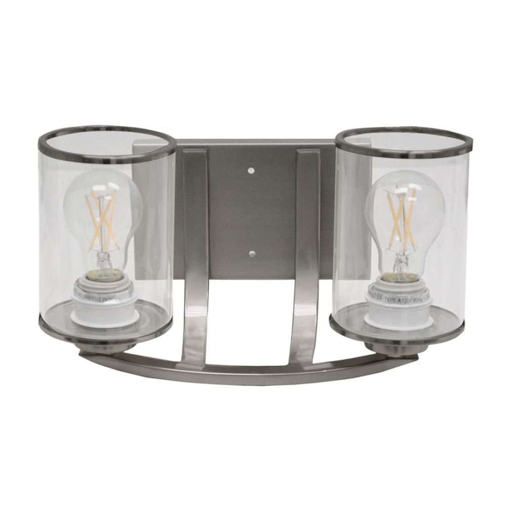 Lexington 2-Light Clear Glass Vanity - NK