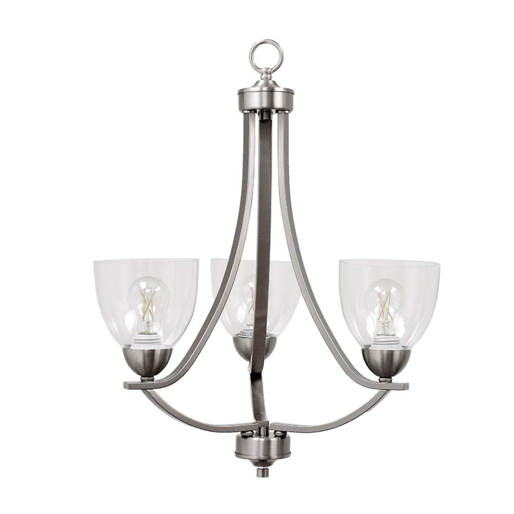 Victoria 3-Light Chandelier - NK Clear Glass