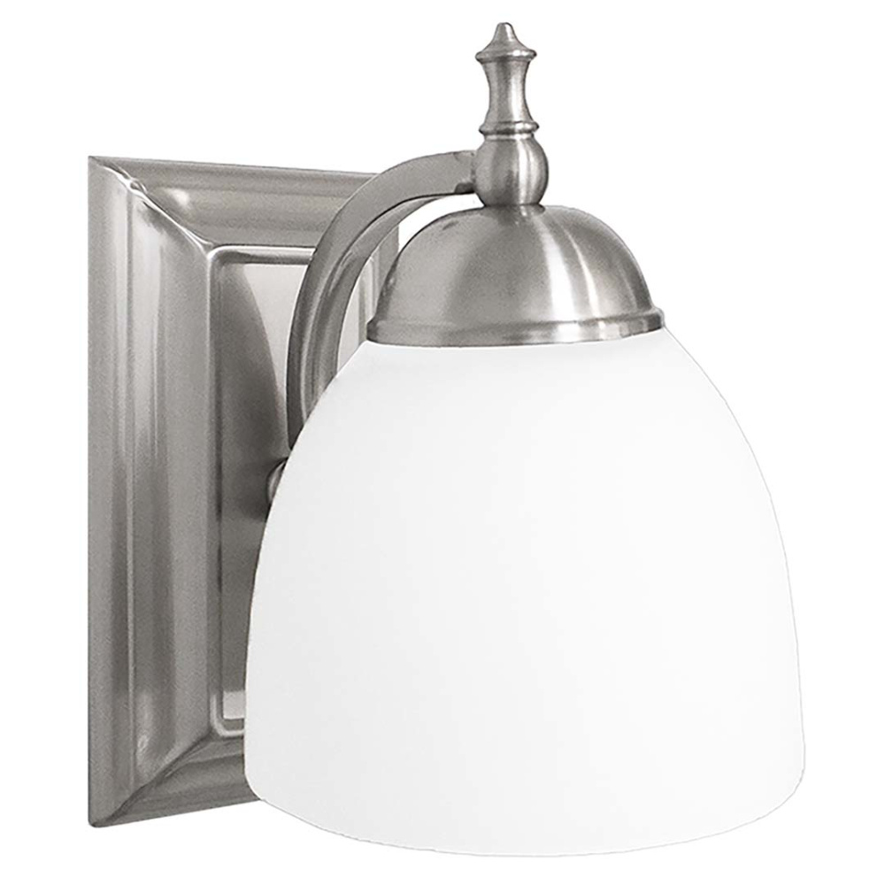 Dallas 1 Light White Vanity/Sconce - NK