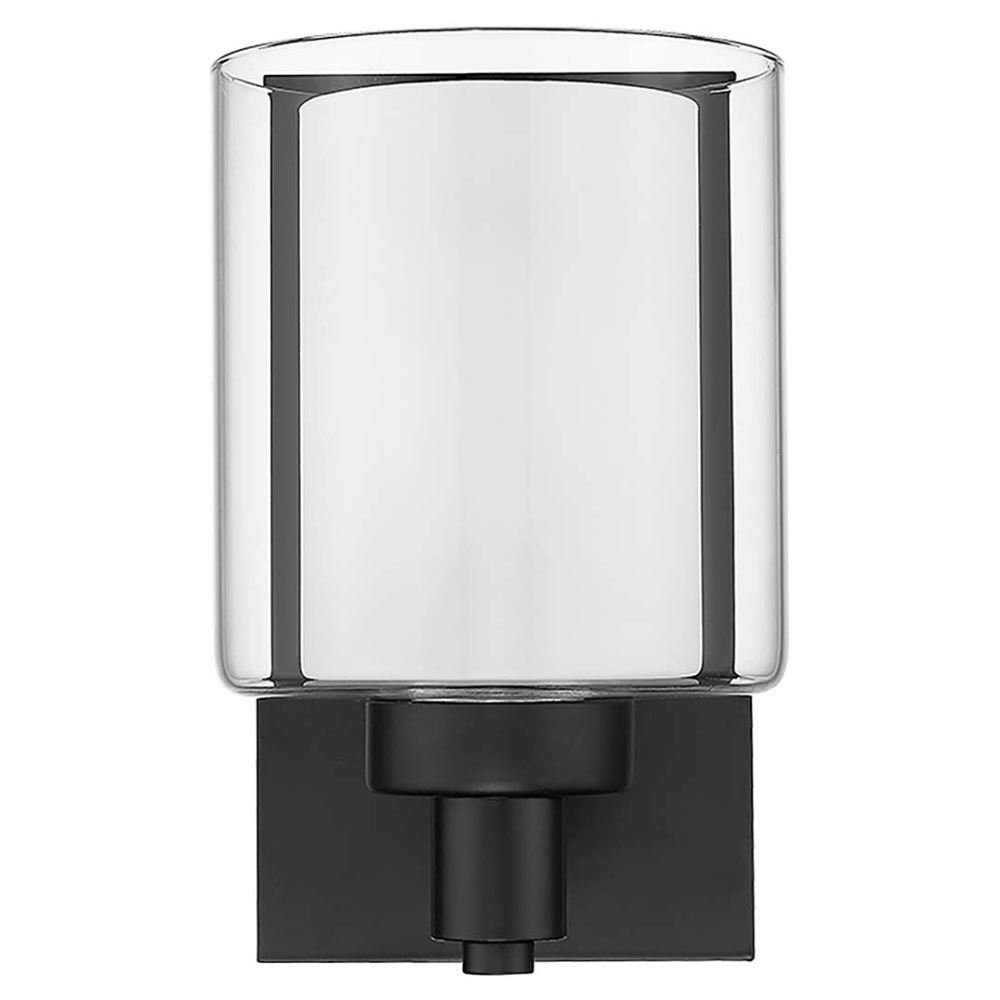 Sonora Wall Sconce/Vanity - MB Clear & White Glass