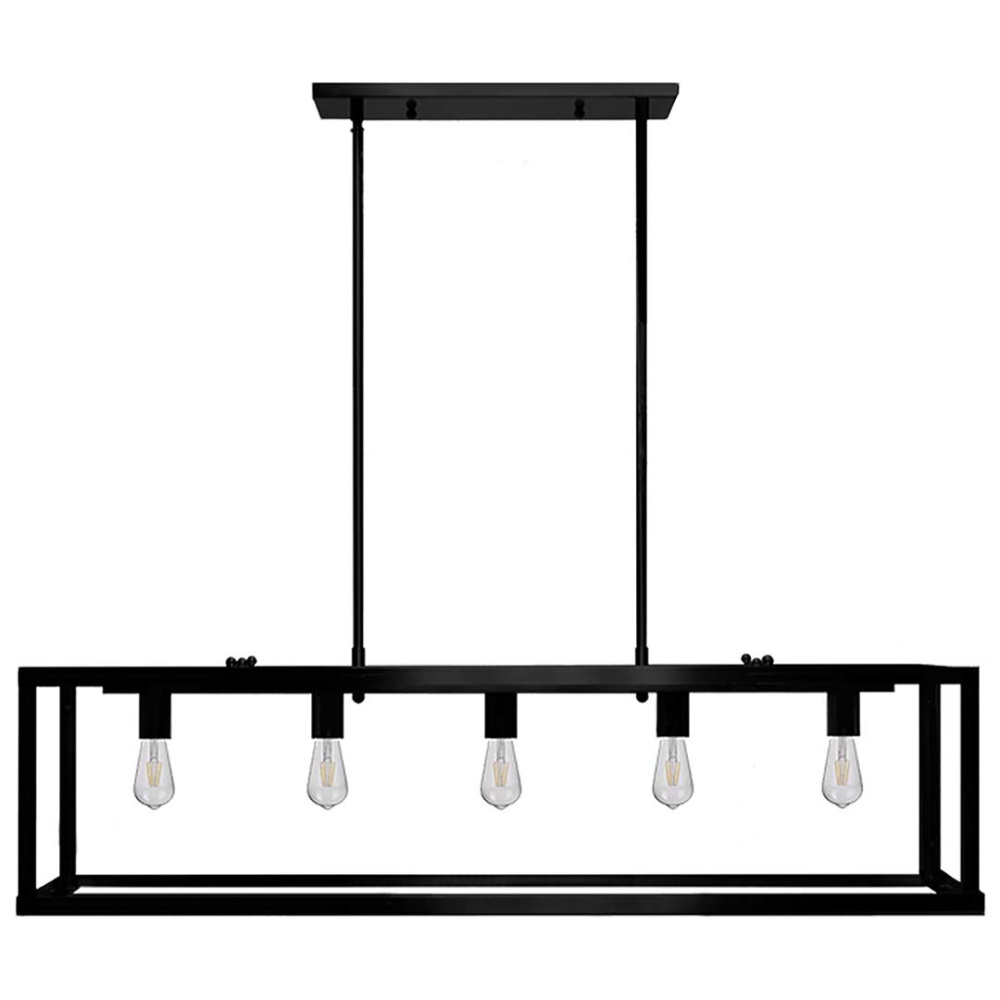 42" Square Cage Island Pendant - MB