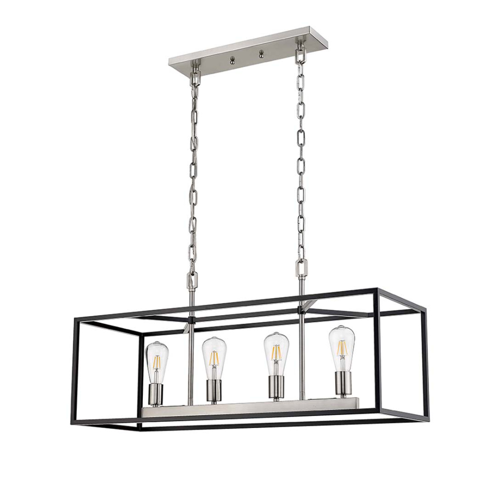 Rosslyn 4-Light Chandelier - MB with NK Accents