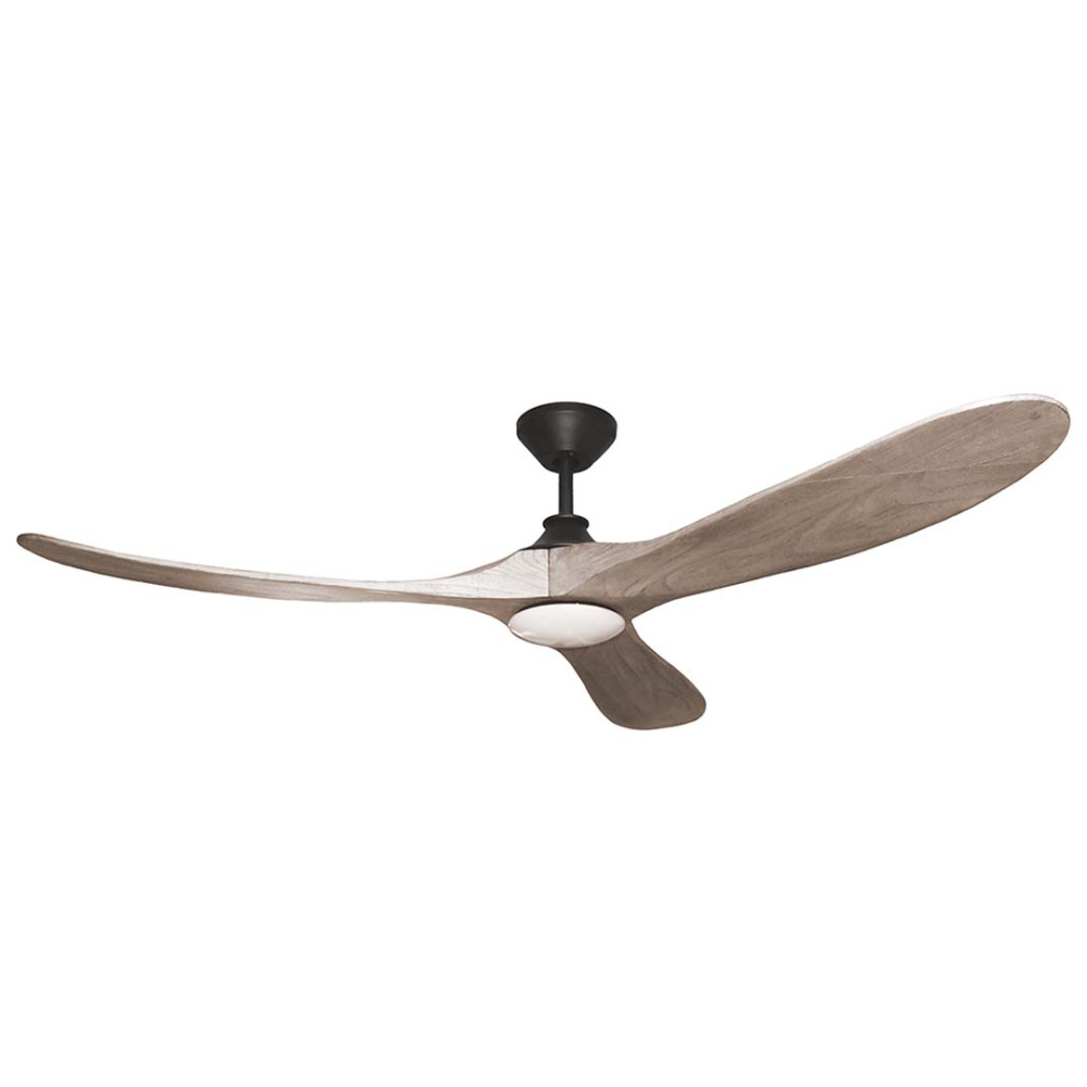 Malibu 3-Blade 60" Wood Blade Fan - MB - Light Maple Blades