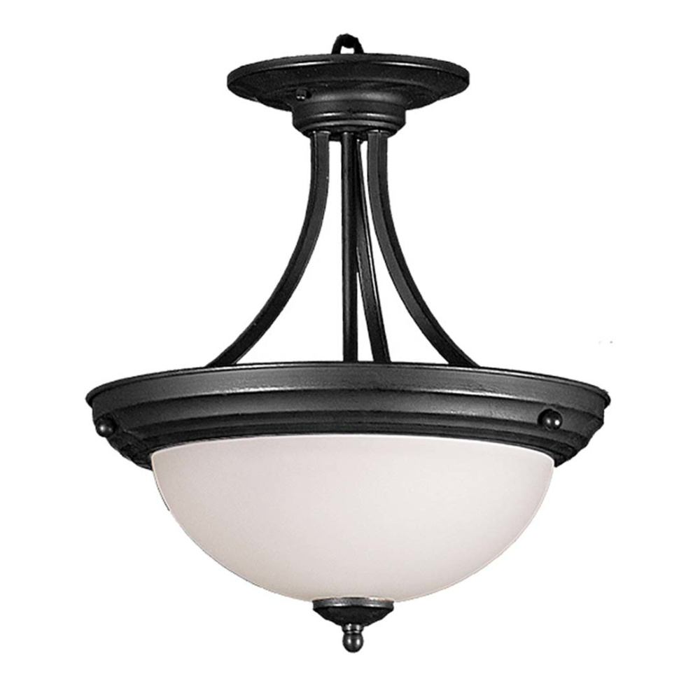 Semi-Flush Entry - MB White Glass