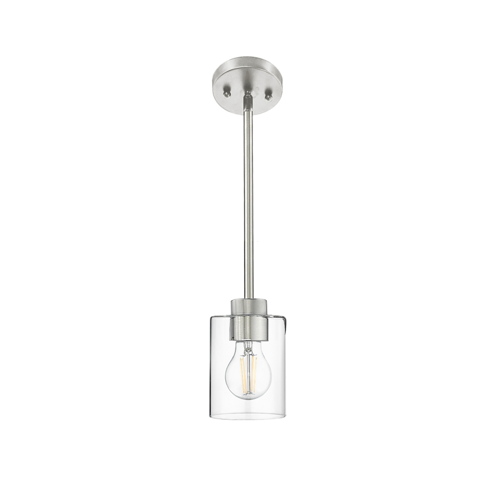 Mincio 1-Light Clear Glass Mini Pendant - NK