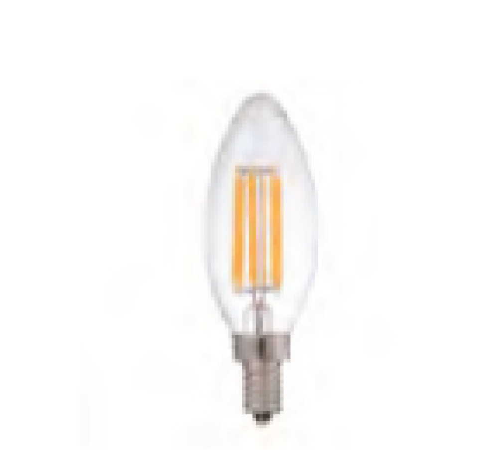 8W B12 Large Torpedo E12 Candle LED Lamp 3000K Dimmable