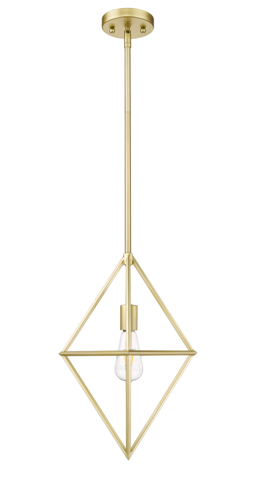 Vivio Gomez 1-Light 12" Geometric Triangle Pendant - CG