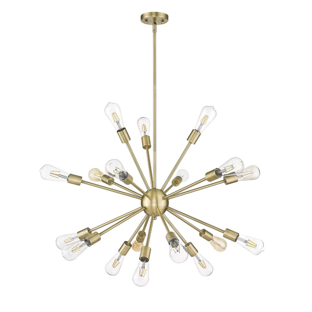 18-Light Odyssey Chandelier - Matte Gold