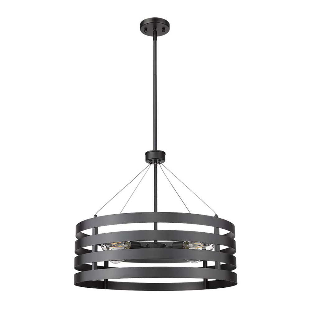 Vivio Venice 4-Light Round Ring Chandelier - MB E26