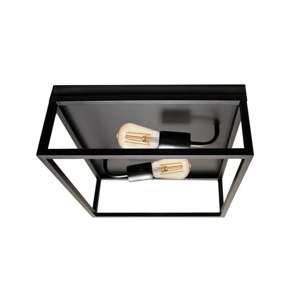 Vivio Vincent 2-Light Open Square Ceiling Mount - MB