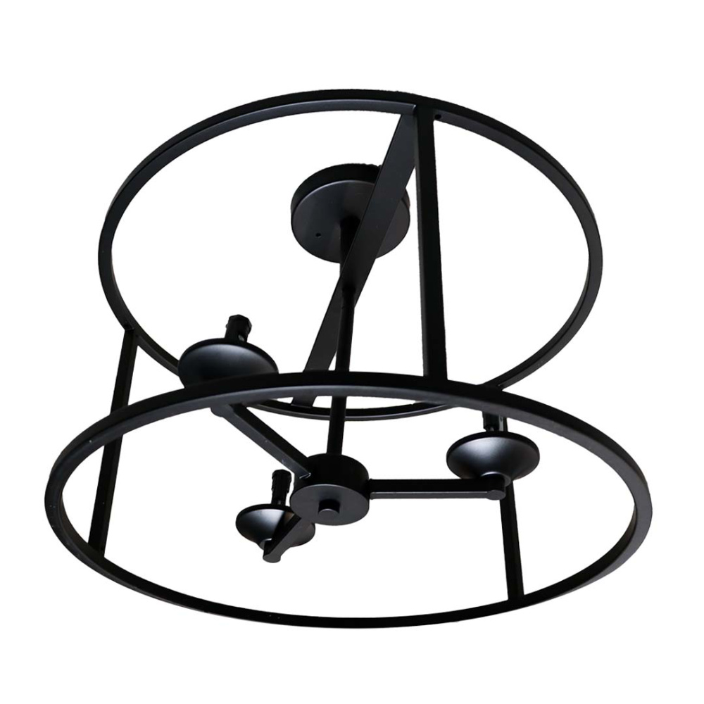 Vivio Alfred 3-Light Round Open Semi-Flush Mount - MB