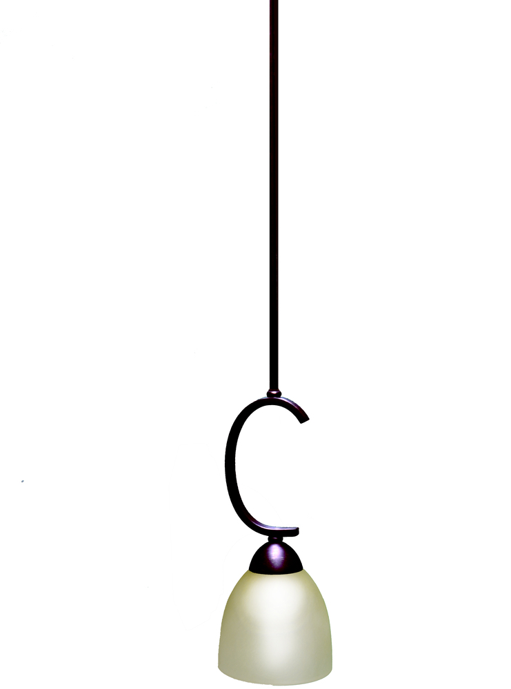 Victoria 1-Light Mini Pendant - RB Tea Stain Glass Included