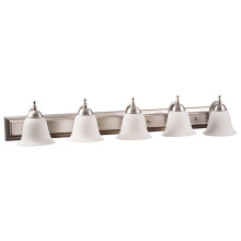 HOMEnhancements 14646 - Dallas 5-Light White Glass Vanity - NK