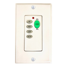 HOMEnhancements 15246 - Single Gang Mount Wireless Fan Remote - WH