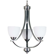 HOMEnhancements 15744 - Victoria 3-Light Chandelier - NK White Glass