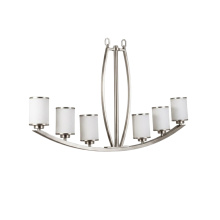 HOMEnhancements 15903 - Lexington 6-Light White Glass Island/Entry - NK