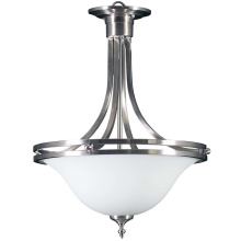 HOMEnhancements 16587 - Dallas 16' Glass Bowl Entry Fixture - NK White