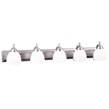 HOMEnhancements 16860 - Dallas 5-Light White Vanity - NK
