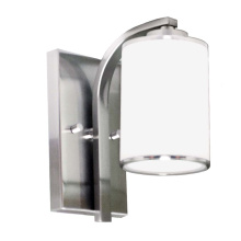 HOMEnhancements 18086 - Lexington 1 - Light White Glass - Sconce - Nickel