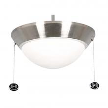 HOMEnhancements 18716 - 12' Fan Light Kit w/Opal Glass - NK 2xLED Lamps Included