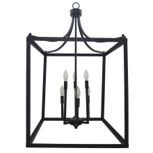 HOMEnhancements 18809 - 6-Light Square Cage Entry - MB - No Glass