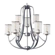 HOMEnhancements 19103 - Lexington 9-Light Clear Glass Chandelier - NK