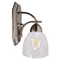 HOMEnhancements 19184 - Victoria 1-Light Wall Sconce - NK Clear Glass