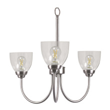 HOMEnhancements 19268 - Laredo 3-Light Chandelier - NK Clear Glass