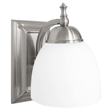 HOMEnhancements 19341 - Dallas 1 Light White Vanity/Sconce - NK