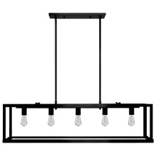 HOMEnhancements 19461 - 42" Square Cage Island Pendant - MB