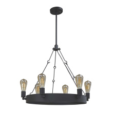 HOMEnhancements 19488 - Justin 6-Light Ring Chandelier - MB