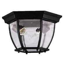 HOMEnhancements 19494 - 2-Light Open Bottom Front Porch Ceiling Mount - MB