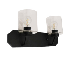 HOMEnhancements 19692 - Paris 2-Light Vanity - MB Clear Cylinder Glass