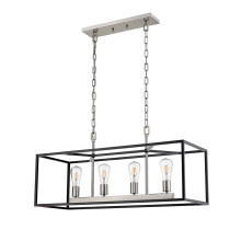 HOMEnhancements 19935 - Rosslyn 4-Light Chandelier - MB with NK Accents