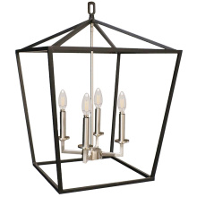 HOMEnhancements 20511 - 4-Light Open Cage Entry - MB/NK