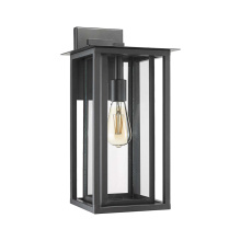 HOMEnhancements 20604 - Labo Small Coach Light - Matte Black - Clear Glass