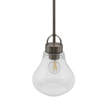HOMEnhancements 20646 - 1-Light Clear Glass Pendant - NK