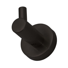 HOMEnhancements 20730 - Modern Round Single Robe Hook - Matte Black