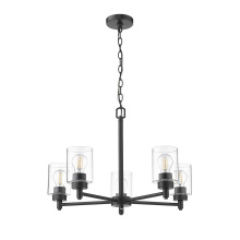 HOMEnhancements 21435 - Mincio 5-Light Clear Glass Chandelier - MB