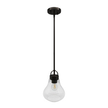 HOMEnhancements 21807 - 1-Light Clear Glass Pendant - MB