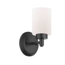 HOMEnhancements 21978 - Mincio 1-Light White Glass Sconce - MB