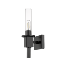 HOMEnhancements 70319 - Vivio Roma 1-Light Clear Tube Glass Sconce - MB T10 8.5W LED 4K Lamps Included