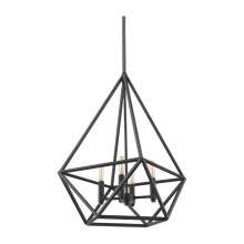 HOMEnhancements 70016 - Vivio Vega 4-Light Cage Pendant - Matte Black