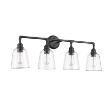 HOMEnhancements 70052 - Vivio Milla 4-Light Vanity - Matte Black