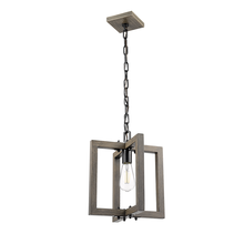 HOMEnhancements 70124 - Vivio Roxton 1-Light Pendants - MB with Wood Style Accents